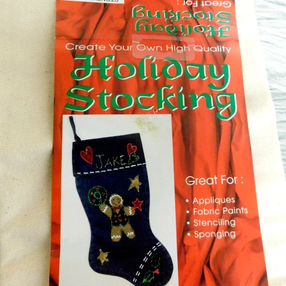 Innovo Natural Cotton Holiday Stocking Create Your Own 18''